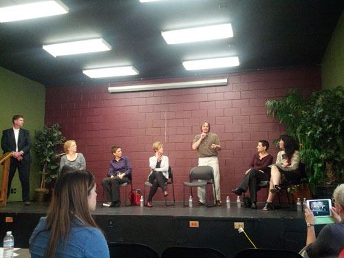 ASL Agency Panel on stage at Deaf Community Center in San Leandro